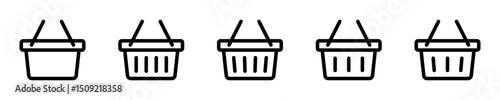 Wallpaper Mural Shopping basket icon - vector illustration Torontodigital.ca