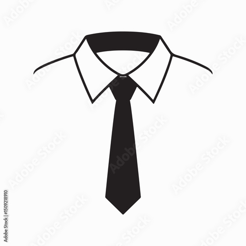 Shirt and Tie Silhouette