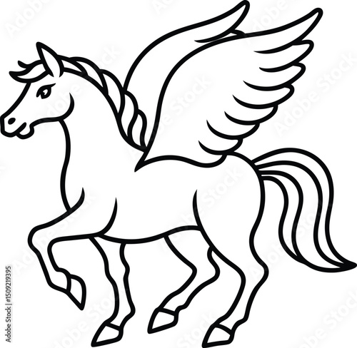 horse silhouette vector