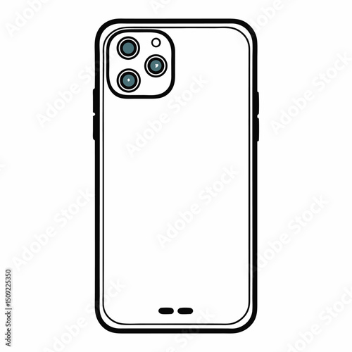 smart phone with blank screen