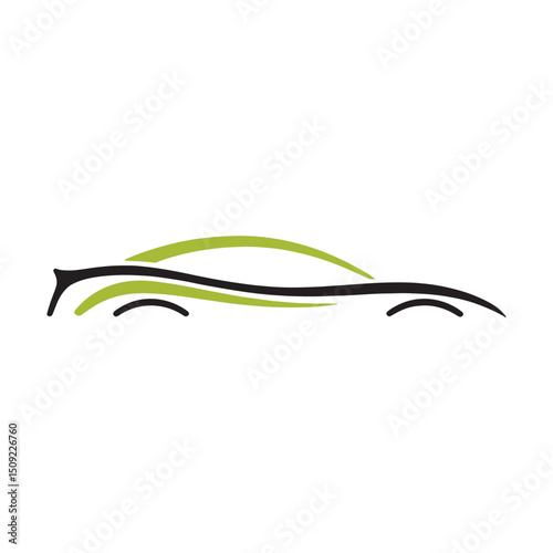 Unique car logo Modern and minimalist vector and abstract logo