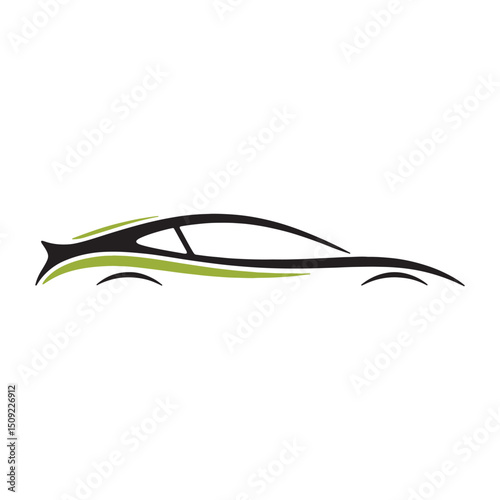 Unique car logo Modern and minimalist vector and abstract logo