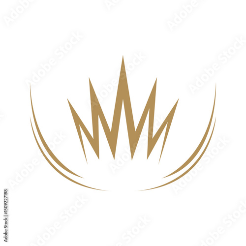Unique crown logo Modern and minimalist vector and abstract logo