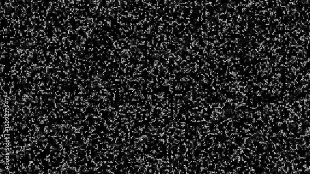 Old Retro TV - Static tv black and white noise caused signal reception 4k analog vintage TV signal with bad interference, static noise background, overlay ready Static tv black and white 