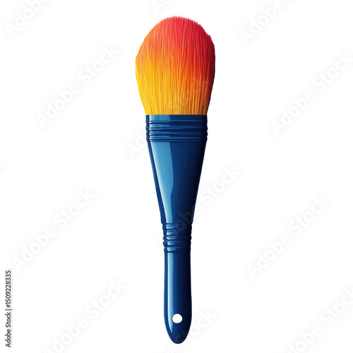 Paintbrush Clipart With Dripping Color  isolated on a transparent background