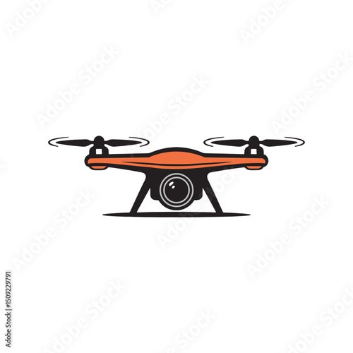 Unique drone logo Modern and minimalist vector and abstract logo