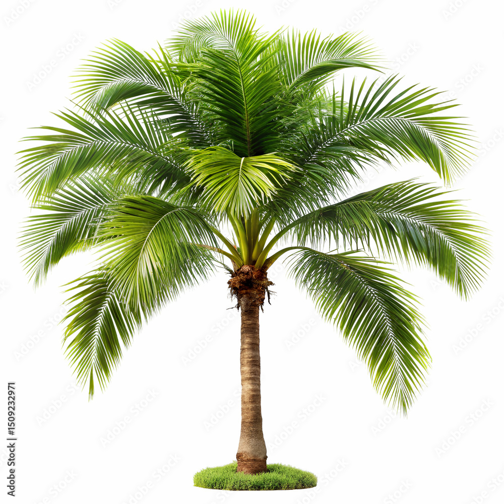 Obraz premium palm tree on white background