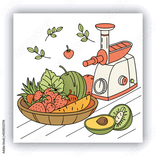 Young Asian woman coming home from grocery shopping, taking out fresh fruits and vegetables from a reusable shopping bag on the kitchen counter. She is taking photos of the fresh produces with smartph