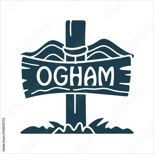 Ogham Divination Stave - Ancient Celtic Symbol