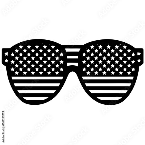 Patriotic balloon silhouette vector for Independence Day—great for custom merch, printable designs, and American holiday-themed projects.