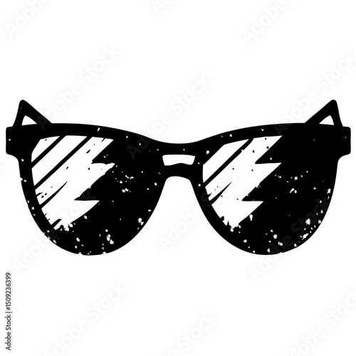American celebration sunglass silhouette vector—great for t-shirt art, digital posters, sticker printing, and online branding kits.
