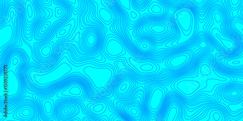 Color topographic contours map wave paper curved geographic mountain reliefs abstract background, vintage outdoors style blue background of the topographic line map landscape terrain texture grid.
