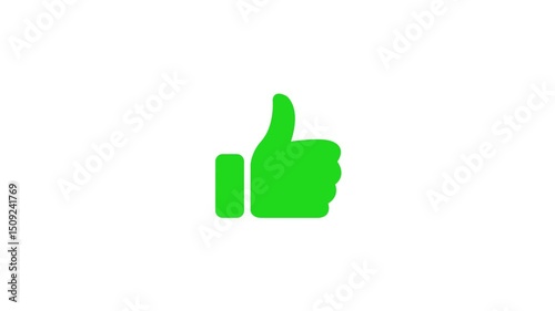 Like icon simple animation sign on white background. HD video