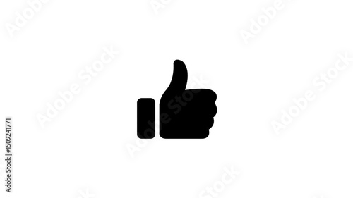 Like icon simple animation sign on white background. HD video