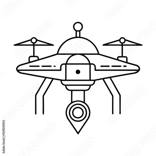 Cyberpunk Drone Illustration