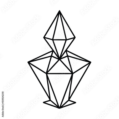 Low Poly Abstract Sculpture