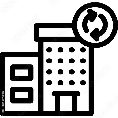 Bulding Rotat Icon