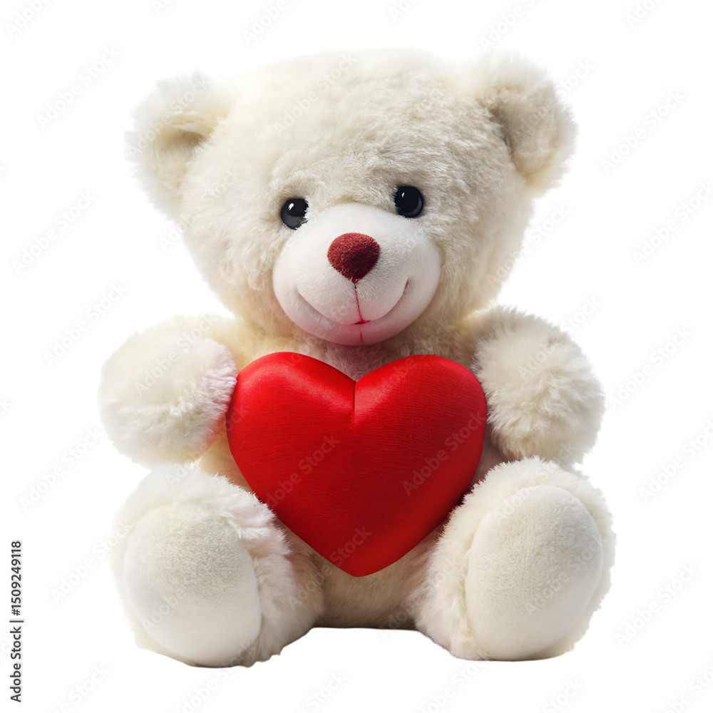 Obraz premium teddy bear with heart