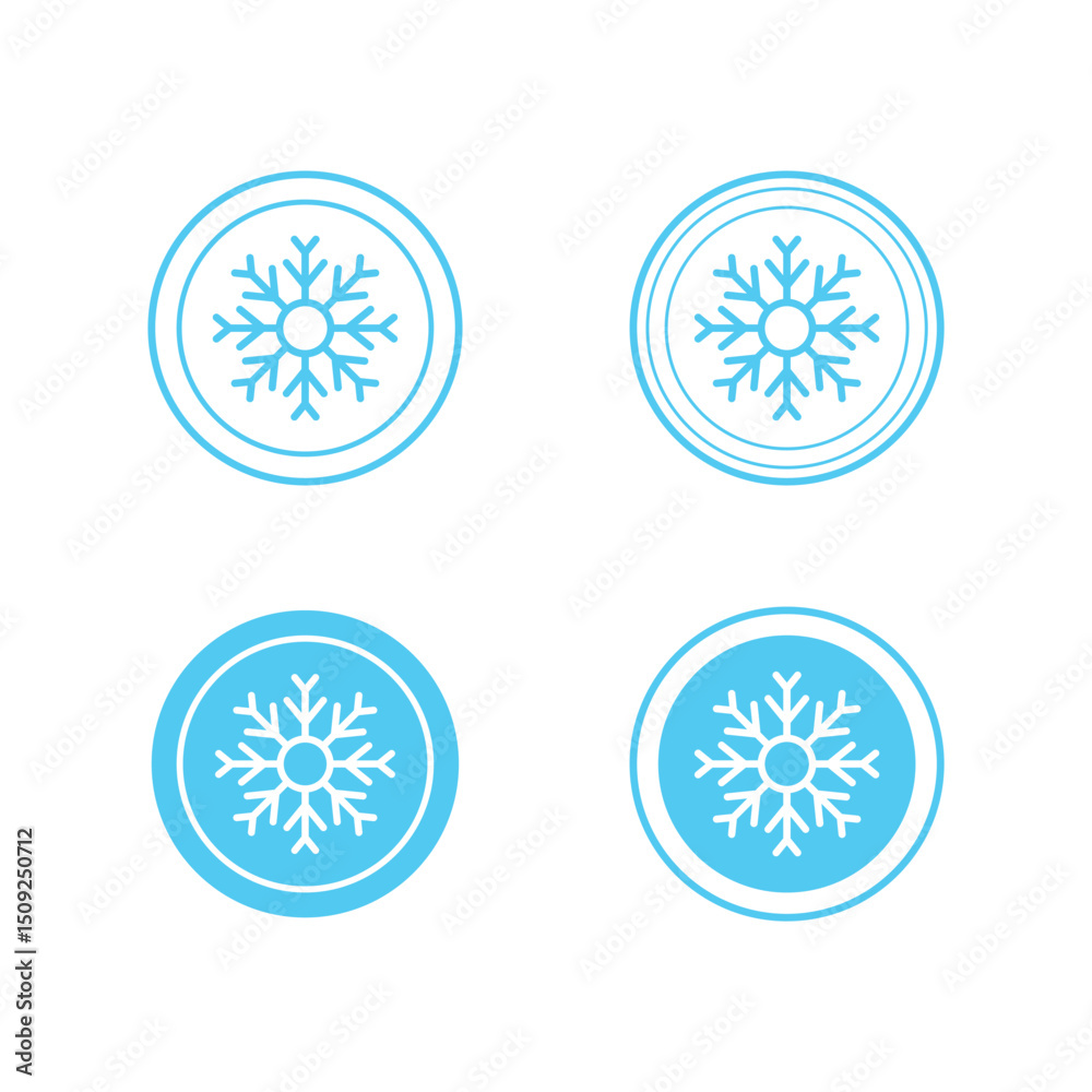 Keep Frozen Icon Set Vector Design. Keep Frozen Icon Set Vector Design.