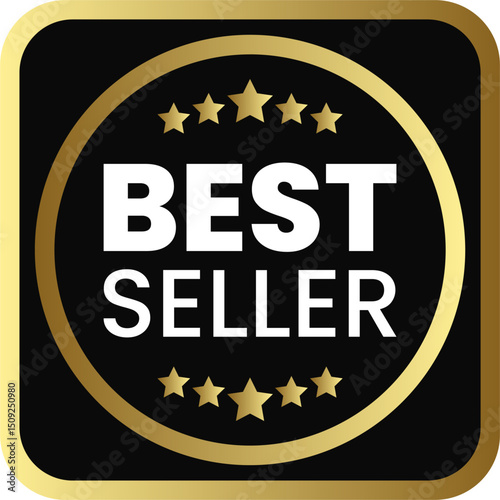 Bestseller Icon with Gold Finish