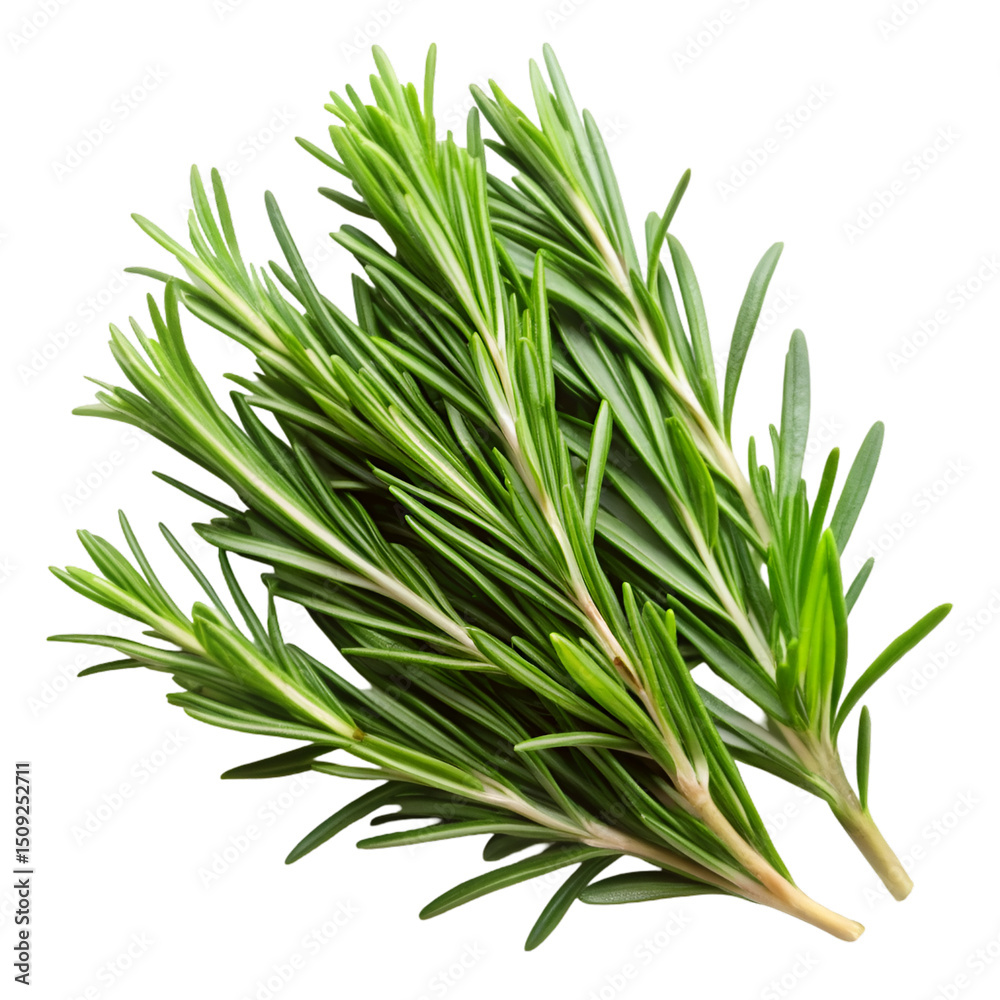 Fototapeta premium rosemary on white background