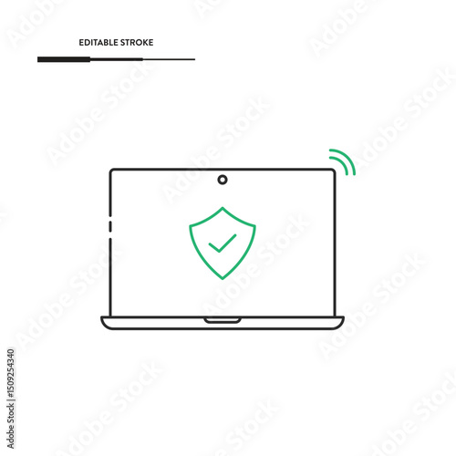 Laptop Icon Vector Design.