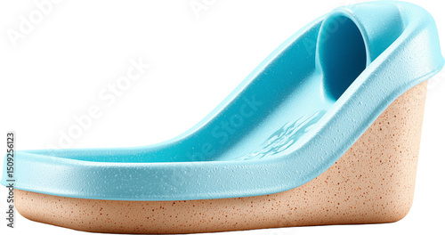 Cute Water Slide Side View Illustration Isolated on Transparent Background