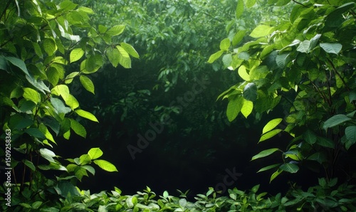 Fresh greenery lush foliage