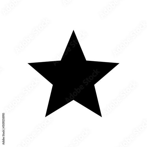 Star Icon. Flat Vector Symbol for Rating, Favorite, and Decoration.
