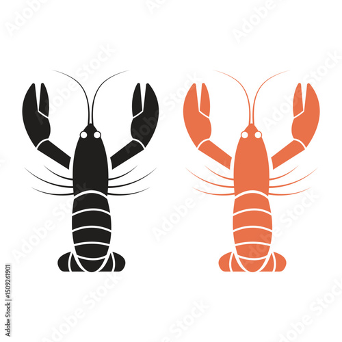 Lobster Icon Vector Design. 