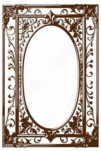 Elegant Gold Ornate Frame - Vintage Style Picture Frame - Decorative Floral Design for Art and Photos - Perfect for Adding a Touch of Luxury to Your Home Decor