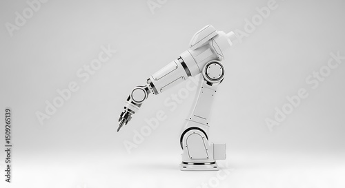 Modern Industrial Robotic Arm Designed For Precision Automation In Manufacturing Environments.