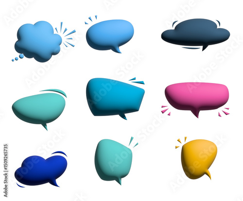 Speech Bubbles 3d