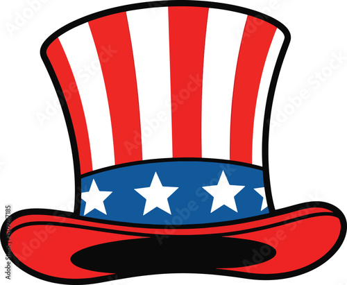 Patriotic hat vector design illustration