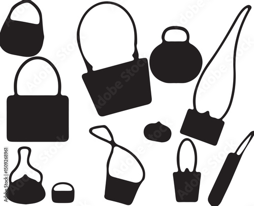 Purses Silhouettes Collection - Vector Icons