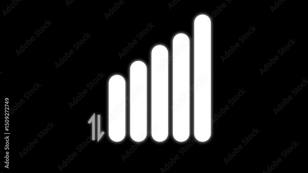 4G Network Internet Mobile Wireless Business concept with glow. 4th generation of mobile communication.4G network, high-speed mobile Internet, new generation networks concept