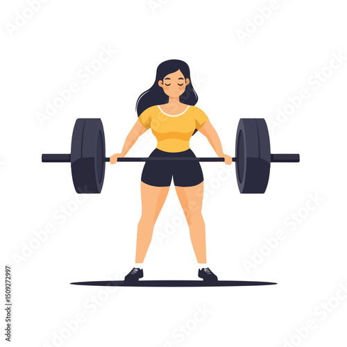 Professional Weight and Fitness Concept Vector Illustration for Health and Exercise Promotion