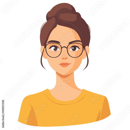 Professional Woman Vector Character for Community Members Illustration