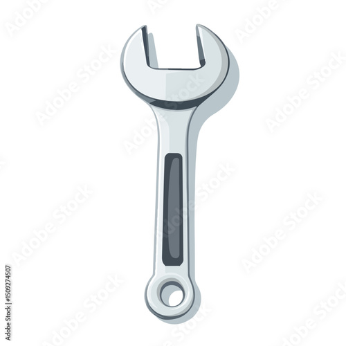 Professional Wrench Tool for Repair, Instrument Maintenance Icon Vector Illustration