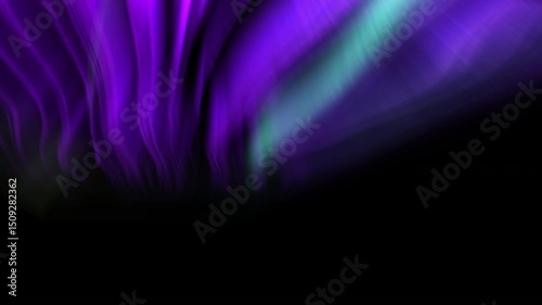 Mystical Dance Northern Lights Animation Purple and Green Loop