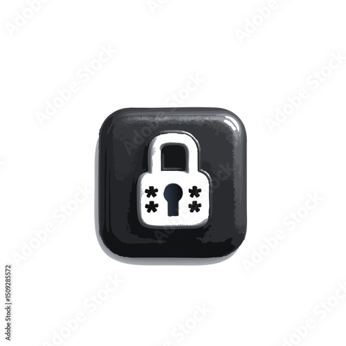 Password Generator App Icon - Modern Security Design for iOS