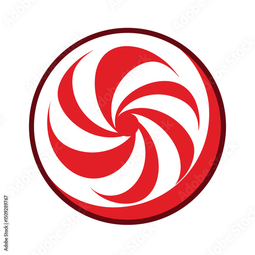 Red and White Swirl Peppermint Candy