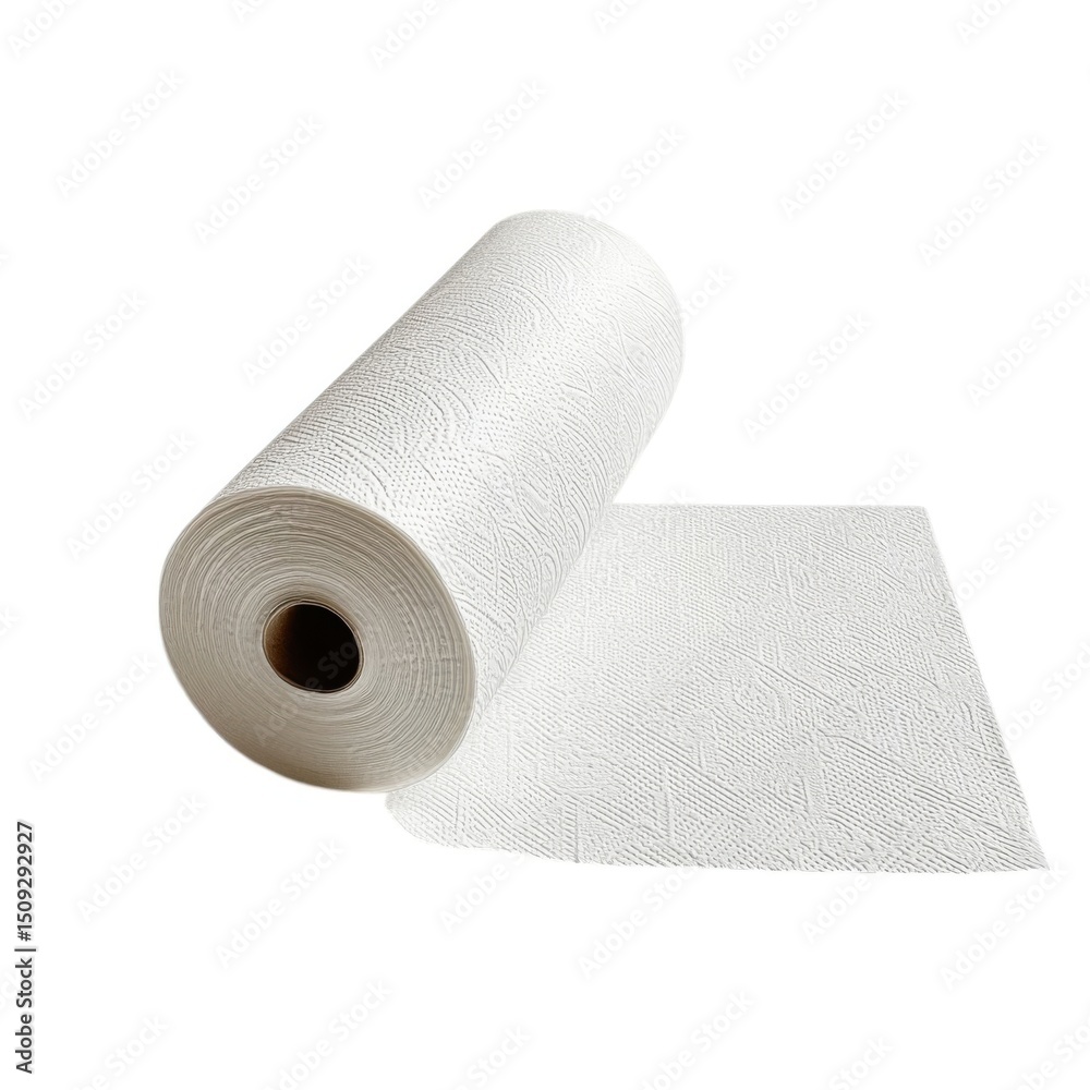 Fototapeta premium toilet paper isolated on white