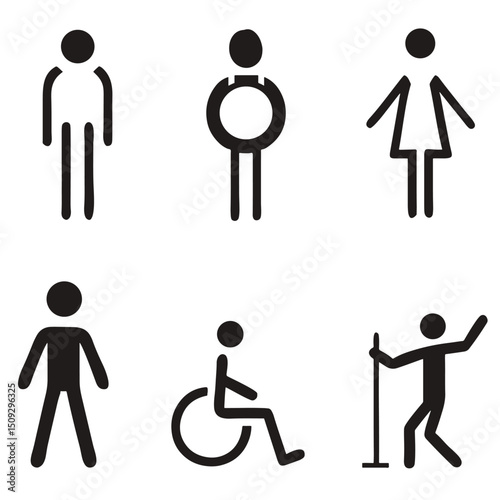 people, silhouette, vector, icon, sport, symbol, illustration, business, group, woman, team, evolution, running, men, dance, set,