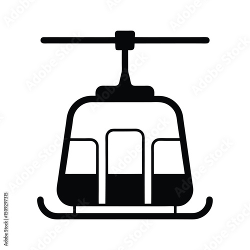 Chairlift  silhouette vector, chairlift  silhouette bundle 