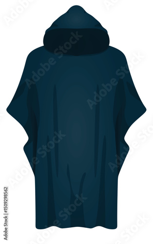 Knit capes sweater. vector illustration