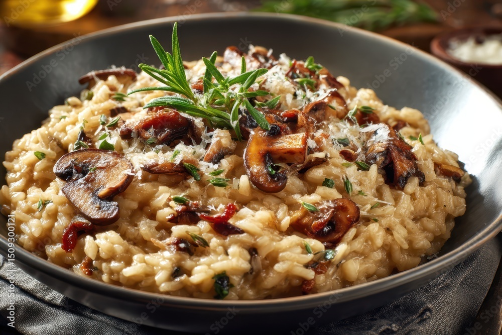 Pilzrisotto cremig Risotto mit Champignons Parmesan Risotto italienisch Risotto Rezept vegetarisch Reisgericht aromatisch Herbstgericht Comfort Food Gourmet Essen Abendessen Pilzgericht Delikatessen Pilzrisotto cremig Risotto mit Champignons Parmesan Risotto italienisch Risotto Rezept vegetarisch Reisgericht aromatisch Herbstgericht Comfort Food Gourmet Essen Abendessen Pilzgericht Delikatessen
