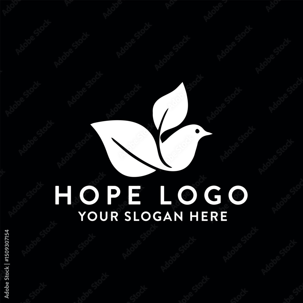 Obraz premium hope logo design vector