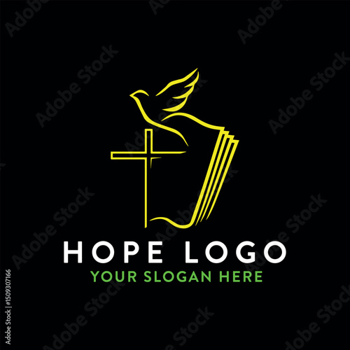 hope logo design vector