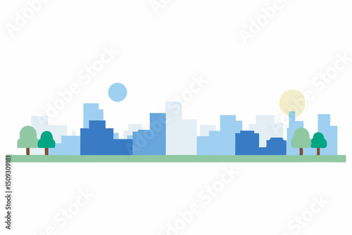 city skyline in the city